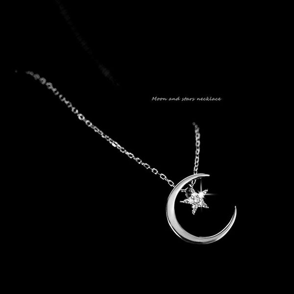 chains moon star 925 sterling silver necklace fashion simple sparkling clavicle chain woman wedding jewelry party birthday gift
chains moon star 925 sterling silver necklace fashion simple sparkling clavicle chain woman wedding jewelry party birthday gift