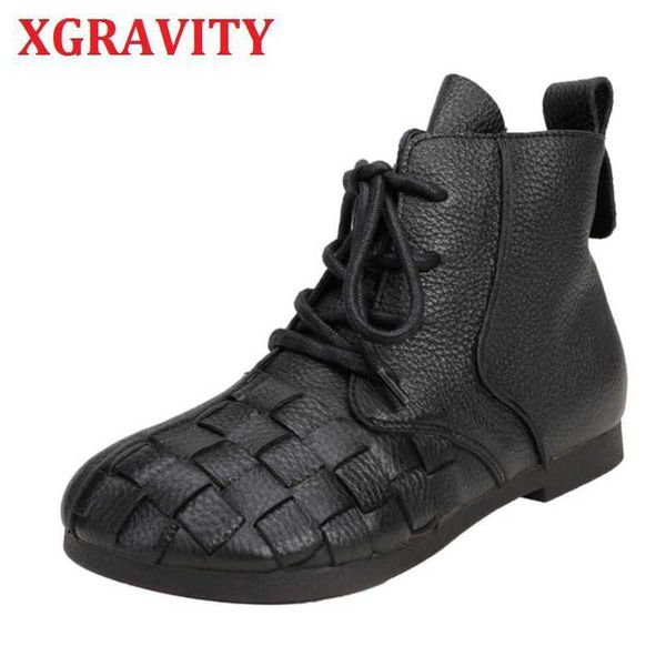 xgravity s132 autumn winter coffee color women boots leisure hand-made ladies flat shoes casual short boots ankle boots 210429, Black
xgravity s132 autumn winter coffee color women boots leisure hand-made ladies flat shoes casual short boots ankle boots 210429, Black