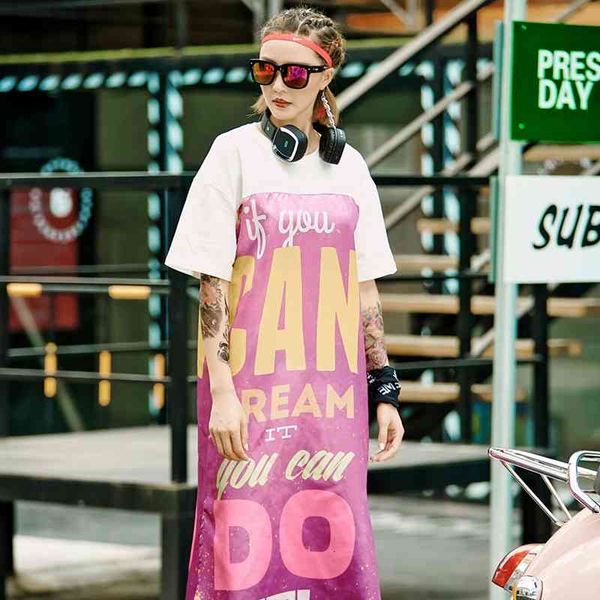 trend letter t-shirts new look dressed in a dress part of long harajuku skirt plus size women's short sleeve clothes, Black;gray
trend letter t-shirts new look dressed in a dress part of long harajuku skirt plus size women's short sleeve clothes, Black;gray