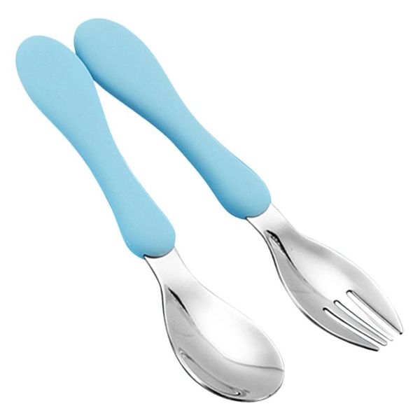 forks children spoon portable silicone handle stainless steel fork safety baby feeding eating training spork kids tableware(
forks children spoon portable silicone handle stainless steel fork safety baby feeding eating training spork kids tableware(