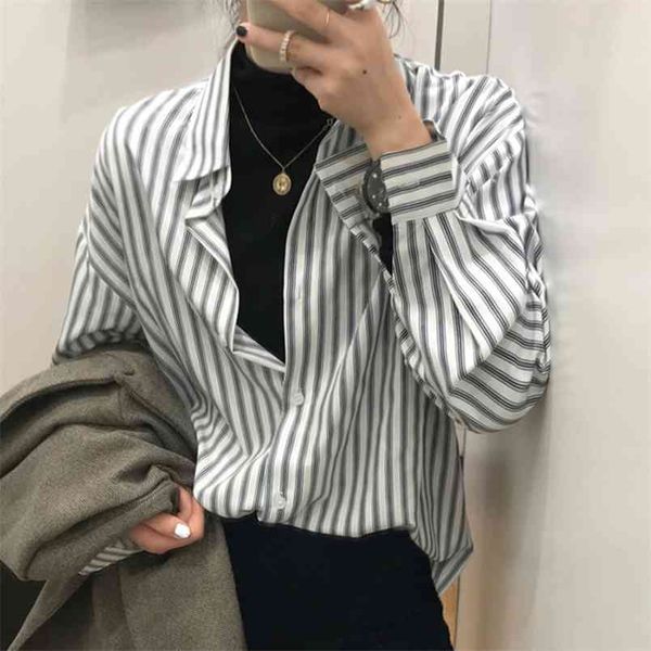 minimalist striped blouse women's spring lapel loose single breasted long sleeve shirt female fashion 8q031 210427, White
minimalist striped blouse women's spring lapel loose single breasted long sleeve shirt female fashion 8q031 210427, White