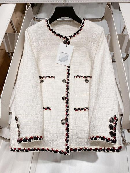 women's jackets 2021 autumn contrast edge fashion four pockets tweed jacket women silk linier outerwear elegant daily long coat, Black;brown
women's jackets 2021 autumn contrast edge fashion four pockets tweed jacket women silk linier outerwear elegant daily long coat, Black;brown