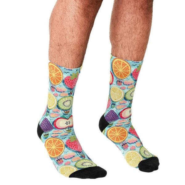 men's socks funny fruity air balloons pattern printed hip hop men happy cute boys street style crazy for, Black
men's socks funny fruity air balloons pattern printed hip hop men happy cute boys street style crazy for, Black