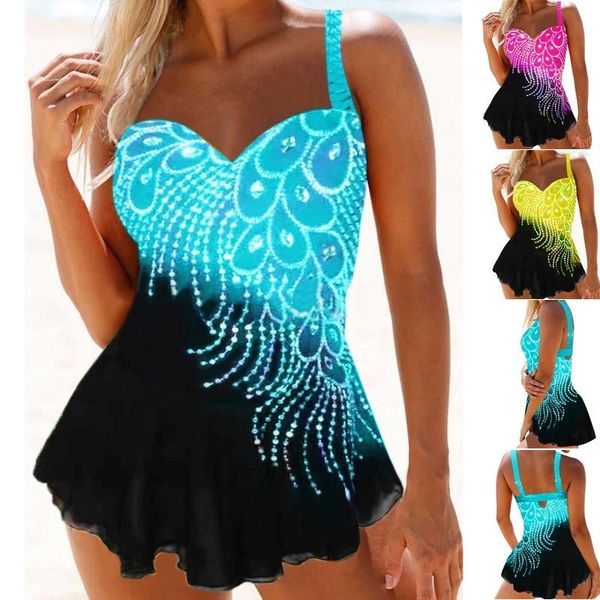one-piece suits womens feather print tankini swimwear with brief swim costume two piece tummy control swimsuit high waist bathing suit
one-piece suits womens feather print tankini swimwear with brief swim costume two piece tummy control swimsuit high waist bathing suit