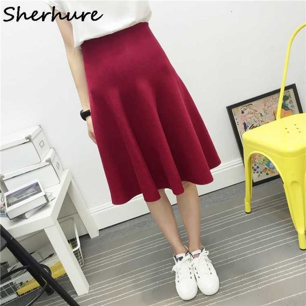 skirts women knitted autumn winter solid high waist midi a-line pleated female jupe saia quality iky3, Black
skirts women knitted autumn winter solid high waist midi a-line pleated female jupe saia quality iky3, Black