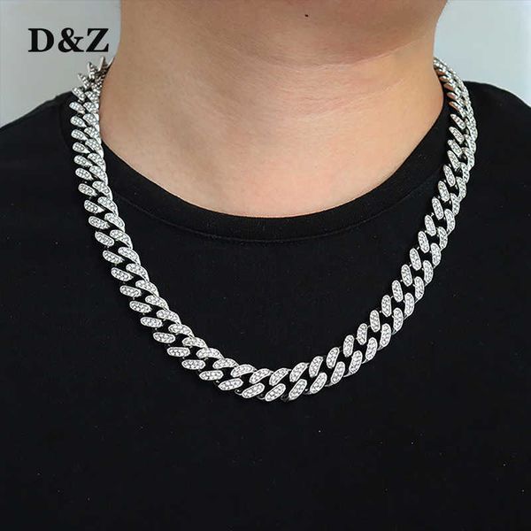 d&z hip hop 13mm cuban link chain for men iced out bling cuban chain rhinestone chaine homme fashion jewelry wholesale p0809, Silver
d&z hip hop 13mm cuban link chain for men iced out bling cuban chain rhinestone chaine homme fashion jewelry wholesale p0809, Silver