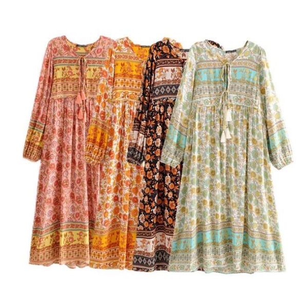 dresses women beach floral print maxi v neck long sleeve vintage bohemian vacation spring summer loose casual boho es, Black;gray
dresses women beach floral print maxi v neck long sleeve vintage bohemian vacation spring summer loose casual boho es, Black;gray