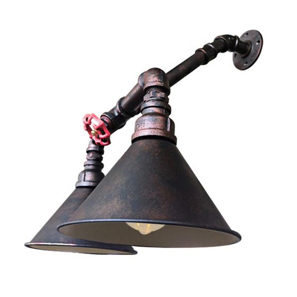 wall lamp personality creative metal lampshade water pipe vintage industrial double heads for restaurant bar warehouse
wall lamp personality creative metal lampshade water pipe vintage industrial double heads for restaurant bar warehouse