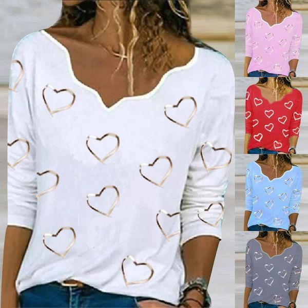 women's t-shirt women hearts print asymmetrical neck pullover long sleeve t-shirts tupper garment clothing 2021, White
women's t-shirt women hearts print asymmetrical neck pullover long sleeve t-shirts tupper garment clothing 2021, White