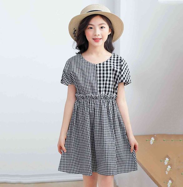 luxury casual drsgirls' plaid short sleeve drs summer country princs 2021 korean style black and white plaid skirt, Black;gray
luxury casual drsgirls' plaid short sleeve drs summer country princs 2021 korean style black and white plaid skirt, Black;gray