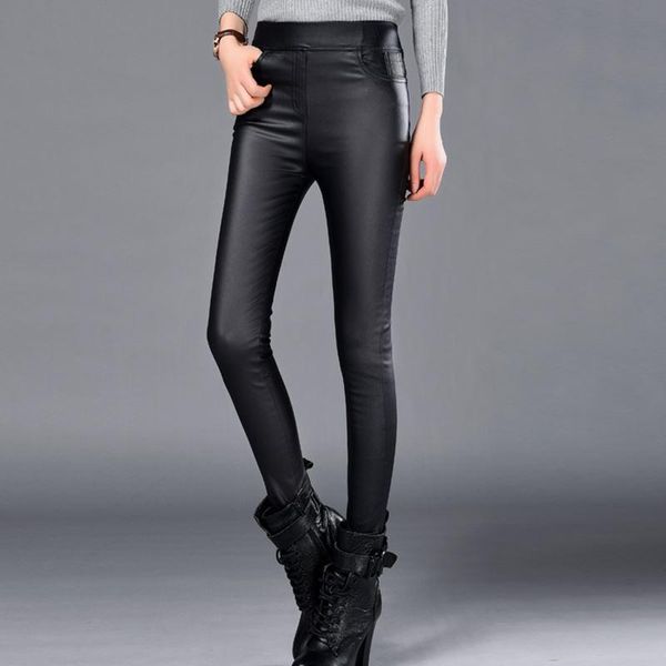 women's pants & capris bgteever plus size stretch velvet matte pu leather black 2021 winter skinny full pencil women faux trousers, Black;white
women's pants & capris bgteever plus size stretch velvet matte pu leather black 2021 winter skinny full pencil women faux trousers, Black;white