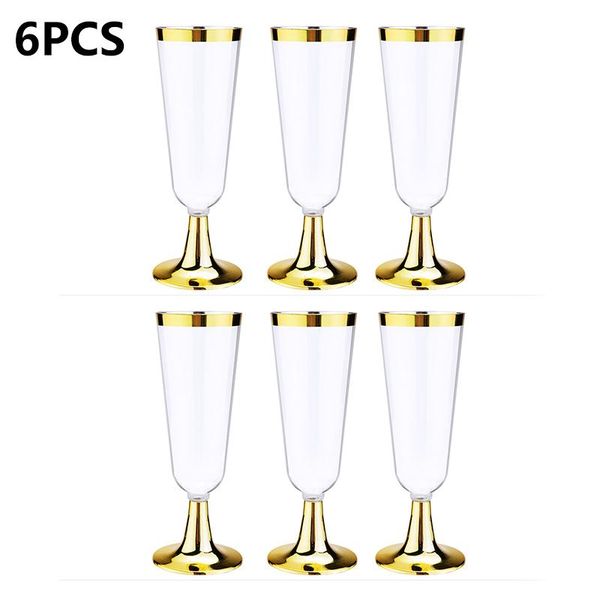 6pcs/set disposable plastic champagne cups red wine glass flutes cocktail party drink cup wedding decor dinnerware
6pcs/set disposable plastic champagne cups red wine glass flutes cocktail party drink cup wedding decor dinnerware