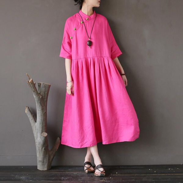 casual dresses women vintage hit color dress stand collar plate buckle long summer loose chinese style batwing sleeve robe, Black;gray
casual dresses women vintage hit color dress stand collar plate buckle long summer loose chinese style batwing sleeve robe, Black;gray