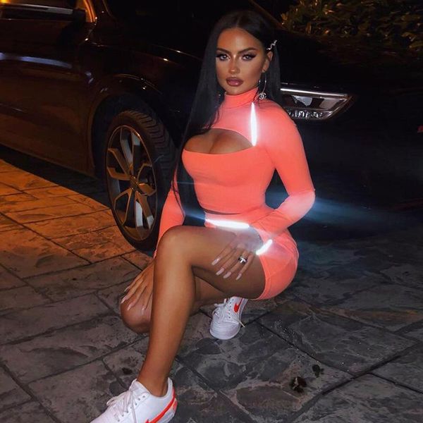 two piece dress sporty reflective striped matching set women cut out fashion fitness 2 outfit long sleeve crop and skirt sets, White
two piece dress sporty reflective striped matching set women cut out fashion fitness 2 outfit long sleeve crop and skirt sets, White