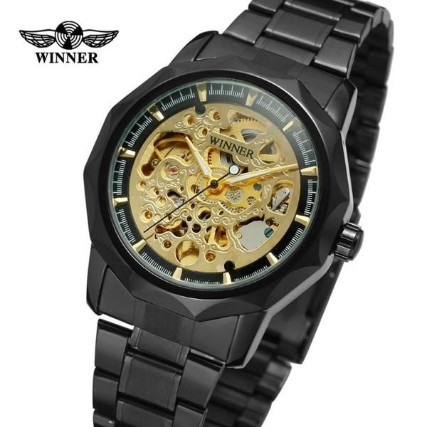 winner polygon bezel flower hollow skeleton design watches men automatic gold watch stainless steel clock wristwatches, Slivery;brown
winner polygon bezel flower hollow skeleton design watches men automatic gold watch stainless steel clock wristwatches, Slivery;brown