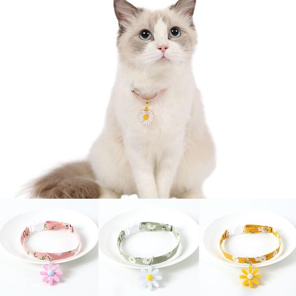 cat collars & leads 1pcs pet products cotton polyester daisy adjustable collar dog insect repellent necklace s27
cat collars & leads 1pcs pet products cotton polyester daisy adjustable collar dog insect repellent necklace s27