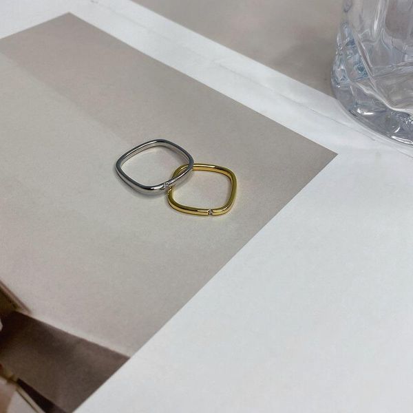 rhinestone women ring simple ladies rings square joint fashion jewellery wedding couples party trendy gold color metal anillos, Slivery;golden 
rhinestone women ring simple ladies rings square joint fashion jewellery wedding couples party trendy gold color metal anillos, Slivery;golden