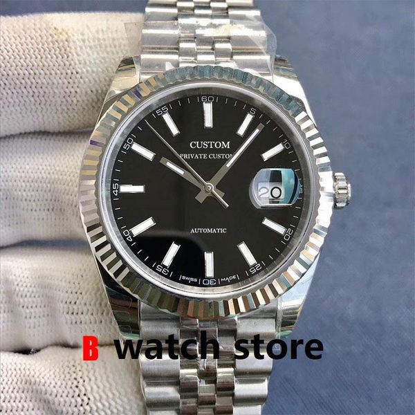 automatic watch male 40mm sapphire crystal glass stainless steel case luminous waterproof mechanical jubilee strap wristwatches, Slivery;brown
automatic watch male 40mm sapphire crystal glass stainless steel case luminous waterproof mechanical jubilee strap wristwatches, Slivery;brown