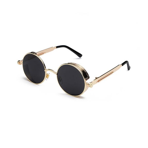 round steampunk sunglasses men 2021 fashion brand design vintage punk women sun glasses uv400 shades glasses woman oculos de sol, White;black
round steampunk sunglasses men 2021 fashion brand design vintage punk women sun glasses uv400 shades glasses woman oculos de sol, White;black