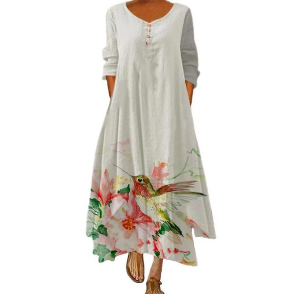 casual dresses elegant women's dress long french vintage floral print loose lady women for beach, Black;gray
casual dresses elegant women's dress long french vintage floral print loose lady women for beach, Black;gray