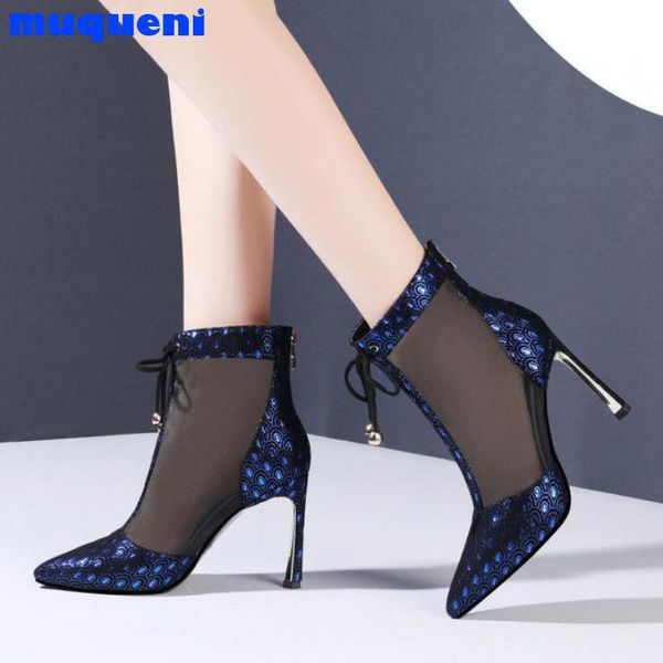 sandals mesh with peacock pattern women's summer high heels pointed toe, fashion, Black
sandals mesh with peacock pattern women's summer high heels pointed toe, fashion, Black