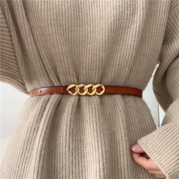 belts women's runway fashion genuine leather cummerbunds female dress corsets waistband decoration narrow belt r371, Black;brown
belts women's runway fashion genuine leather cummerbunds female dress corsets waistband decoration narrow belt r371, Black;brown