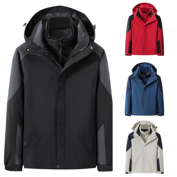 men's jackets fashion autumn and winter detachable liner jacket hooded coat two pieces zipper outwear shirts windproof blouse warm, Black;brown
men's jackets fashion autumn and winter detachable liner jacket hooded coat two pieces zipper outwear shirts windproof blouse warm, Black;brown