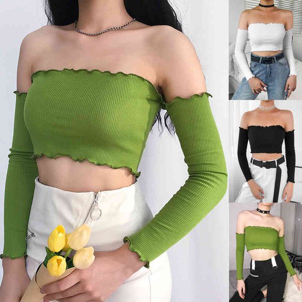 sleeve women casual long elastic tank crop off shoulder summer blouse shirt, White
sleeve women casual long elastic tank crop off shoulder summer blouse shirt, White