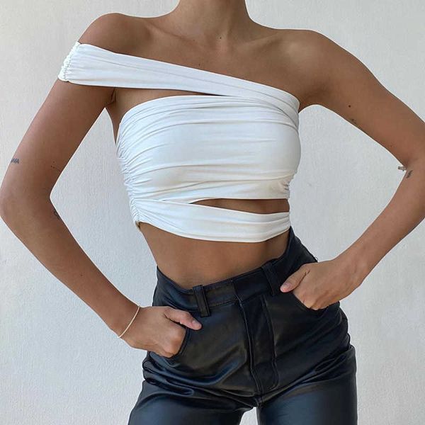 tube strapless women tank fashion ruched hollow out slim crop s elegant one shoulder party vest 210607, White
tube strapless women tank fashion ruched hollow out slim crop s elegant one shoulder party vest 210607, White