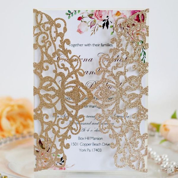 10pcs/set glitter paper laser wedding invitation card personalized greeting cards with ribbon birthday party deco ju0158
10pcs/set glitter paper laser wedding invitation card personalized greeting cards with ribbon birthday party deco ju0158