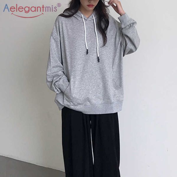 aelgentmis casual solid oversized hoodies women black drawstring long sleeve sweatshirt loose korean pullovers female chic 210607
aelgentmis casual solid oversized hoodies women black drawstring long sleeve sweatshirt loose korean pullovers female chic 210607