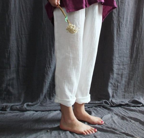 spring autumn pants women loose harem solid color elastic waist linen cotton casual trousers for female sweatpants women's & capris, Black;white
spring autumn pants women loose harem solid color elastic waist linen cotton casual trousers for female sweatpants women's & capris, Black;white