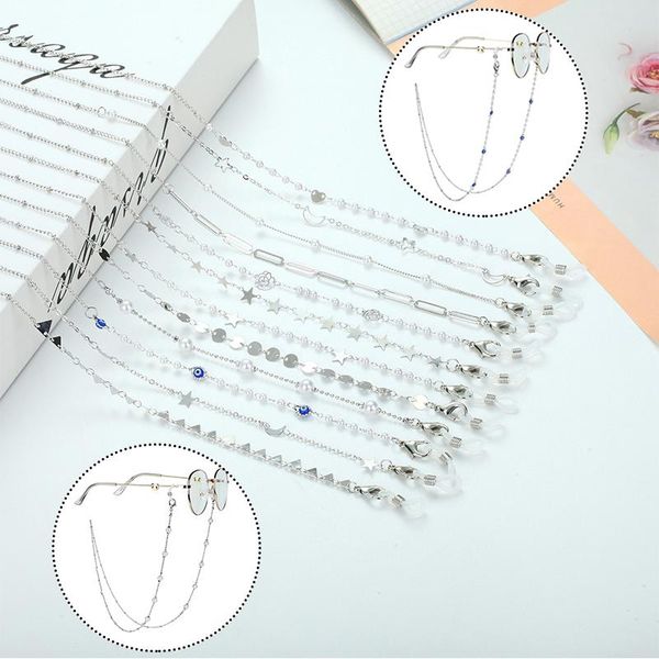 sunglasses frames 2021 fashion silver color chain mask lanyard glasses holder jewelry for women metal eyeglasses
sunglasses frames 2021 fashion silver color chain mask lanyard glasses holder jewelry for women metal eyeglasses