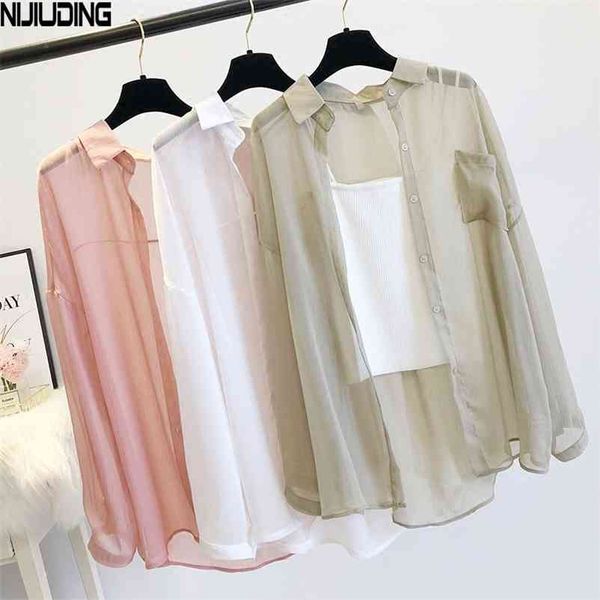 nijiuding women thin coat casual summer sun protection clothes female cardigan shirt clothing blouse for woman covers blusa 210401, White
nijiuding women thin coat casual summer sun protection clothes female cardigan shirt clothing blouse for woman covers blusa 210401, White