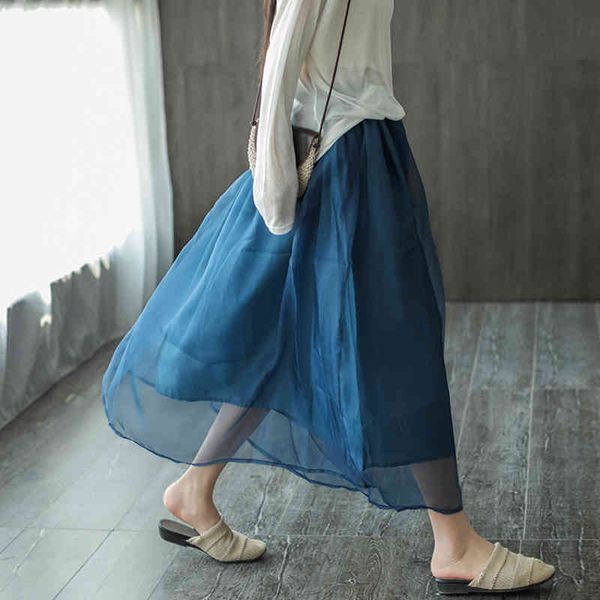 johnature spring ladies mesh skirt solid color vintage women clothes leisure concise comfortable 3 colors women skirts 210521, Black
johnature spring ladies mesh skirt solid color vintage women clothes leisure concise comfortable 3 colors women skirts 210521, Black
