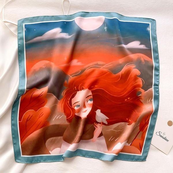 scarves 2021 kerchief silk scarf satin hair women fashion print head scarfs female 53*53cm square headband neck ladies spring, Blue;gray
scarves 2021 kerchief silk scarf satin hair women fashion print head scarfs female 53*53cm square headband neck ladies spring, Blue;gray