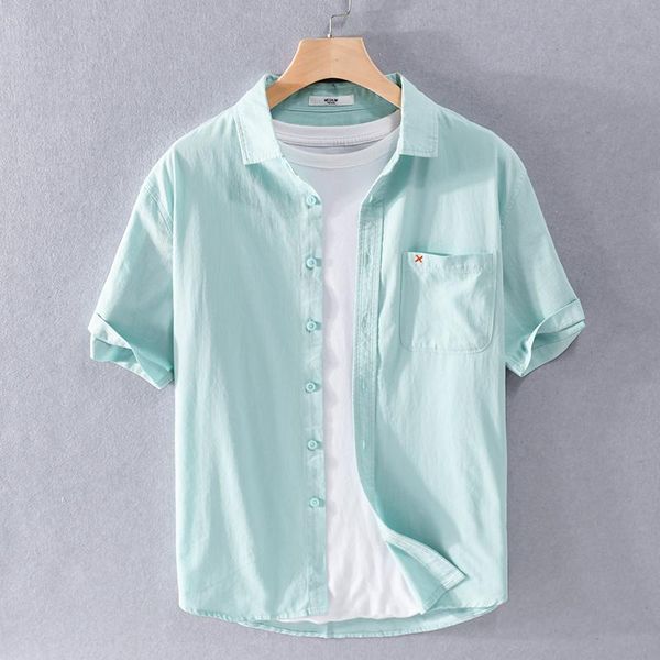 men's casual shirts 100% cotton summer style short sleeve brand men fashion comfortable shirt mens clothes camisa chemise, White;black
men's casual shirts 100% cotton summer style short sleeve brand men fashion comfortable shirt mens clothes camisa chemise, White;black