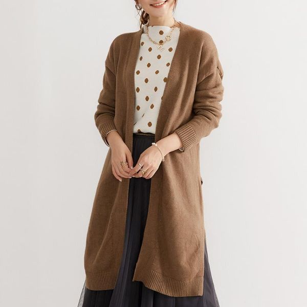 women's knits & tees knitted sweater autumn straight long solid color cardigan japanese korean style fashion office lady clothes 2021, White
women's knits & tees knitted sweater autumn straight long solid color cardigan japanese korean style fashion office lady clothes 2021, White