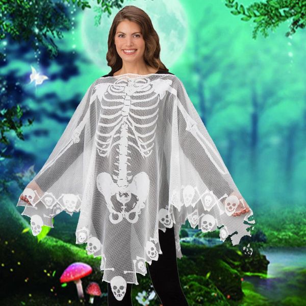scarves lace exquisite poncho women shawl gift stage costume party white skeleton loose holiday soft halloween cape pography prop, Blue;gray
scarves lace exquisite poncho women shawl gift stage costume party white skeleton loose holiday soft halloween cape pography prop, Blue;gray