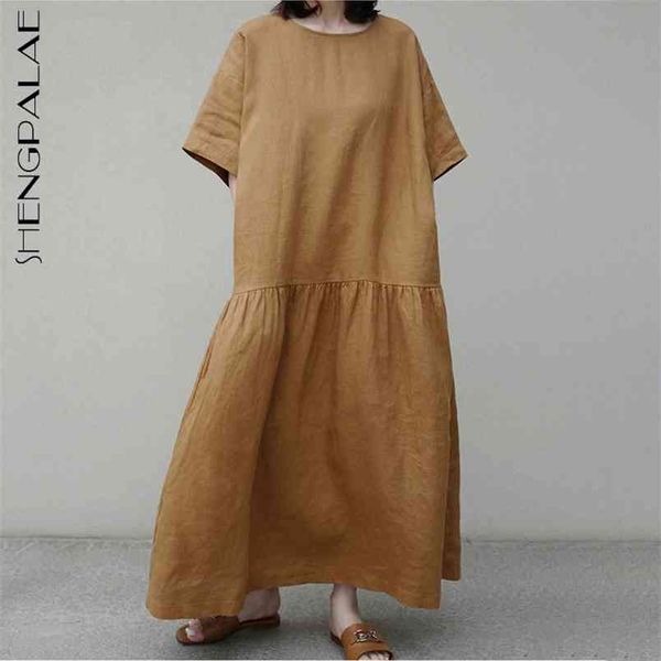 minimalist brwon dress women's summer round neck loose short sleeve mid-calf dresses female tide 5e229 210427, Black;gray
minimalist brwon dress women's summer round neck loose short sleeve mid-calf dresses female tide 5e229 210427, Black;gray