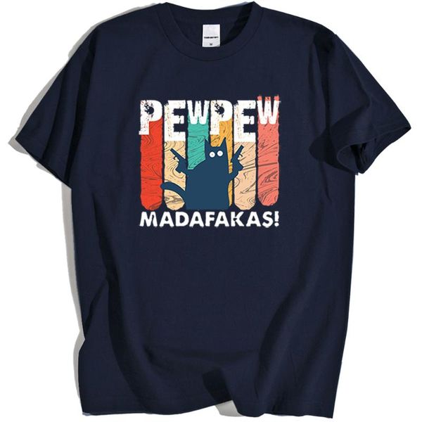 men's t-shirts madafakas black cat print pew tshirts men vintage loose menswear summer breathable o-neck mens shirts fashion, White;black
men's t-shirts madafakas black cat print pew tshirts men vintage loose menswear summer breathable o-neck mens shirts fashion, White;black