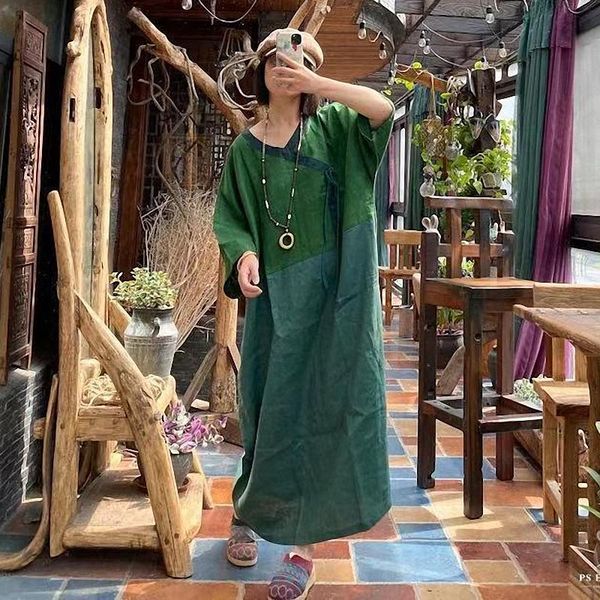 casual dresses qpfjqd ladies plus size v neck linen dress autumn summer women 2021 patchwork flax three quarter sleeve, Black;gray
casual dresses qpfjqd ladies plus size v neck linen dress autumn summer women 2021 patchwork flax three quarter sleeve, Black;gray