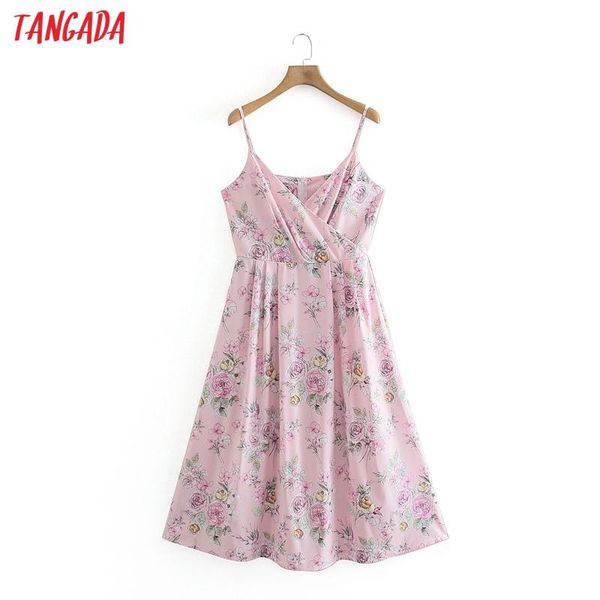 casual dresses tangada 2021 fashion women pink flowers print midi dress strap adjust sleeveless female beach xn285, Black;gray
casual dresses tangada 2021 fashion women pink flowers print midi dress strap adjust sleeveless female beach xn285, Black;gray