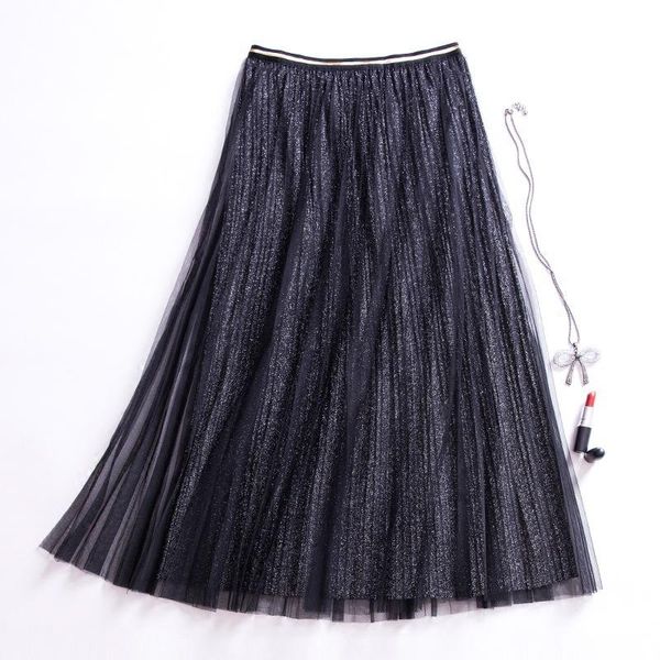 skirts women skirt 2021 fashion designer elastic waist long saias harajuku female casual solid color shining tutu pleated mesh, Black
skirts women skirt 2021 fashion designer elastic waist long saias harajuku female casual solid color shining tutu pleated mesh, Black