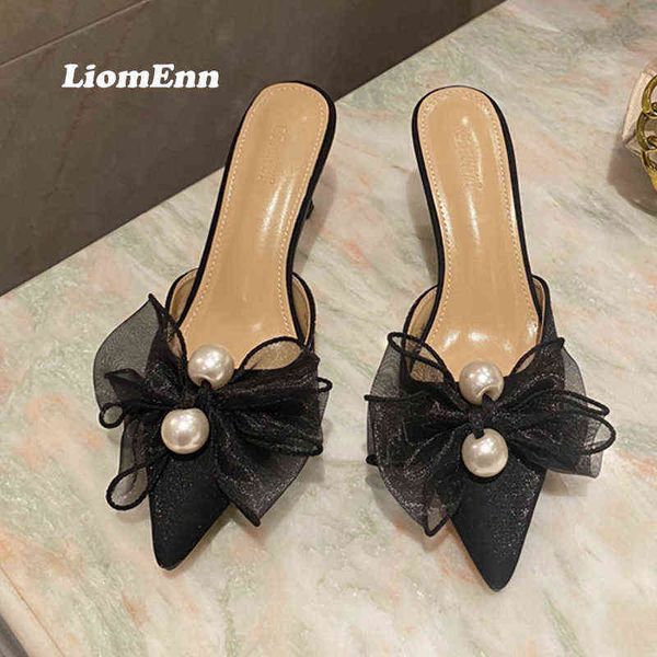 slippers new ladies bowknot thin heels shoes woman outdoor casual summer women slides luxury brand party wedding 220308, Black
slippers new ladies bowknot thin heels shoes woman outdoor casual summer women slides luxury brand party wedding 220308, Black