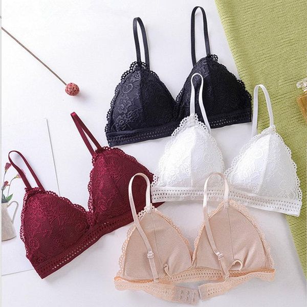 bras women lace underwear padded push up bra wireless colorful fashion brassiere ladies home lingerie backless female, Red;black
bras women lace underwear padded push up bra wireless colorful fashion brassiere ladies home lingerie backless female, Red;black