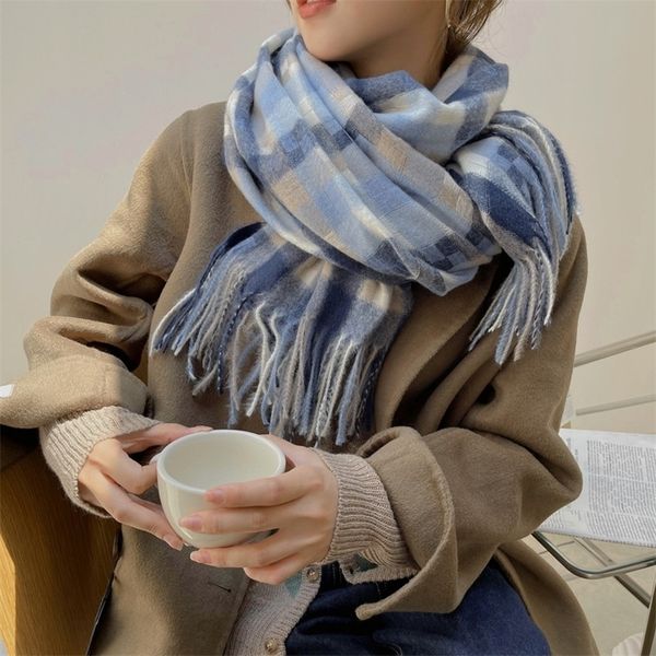 new scarf in autumn and winter women's fashion japan south korea fresh imitation cashmere men's mosaic lattice warm sunscreen bib, Blue;black
new scarf in autumn and winter women's fashion japan south korea fresh imitation cashmere men's mosaic lattice warm sunscreen bib, Blue;black