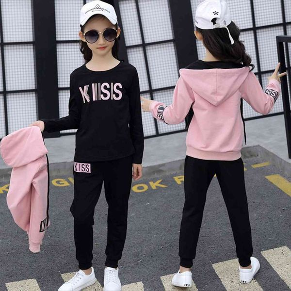 sports suit for girls 3pcs set children clothes cotton hoodie t shirts pants kids tracksuit 5 6 8 9 10, White
sports suit for girls 3pcs set children clothes cotton hoodie t shirts pants kids tracksuit 5 6 8 9 10, White
