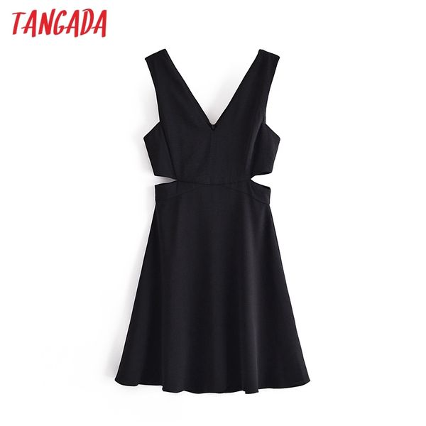 women chic waist hollow out black mini dress vintage back zipper female party dresses vestidos qn79 210416, Black;gray
women chic waist hollow out black mini dress vintage back zipper female party dresses vestidos qn79 210416, Black;gray