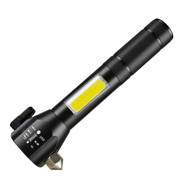 rechargeable led flashlight with hammer multi-functional emergency torch belt cutter
rechargeable led flashlight with hammer multi-functional emergency torch belt cutter